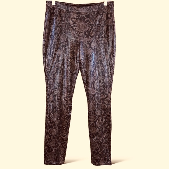 Free People Blank NYC Faux Leather Snakeskin Pull-On in Boomslang Legging Sz 26 - Picture 6 of 11